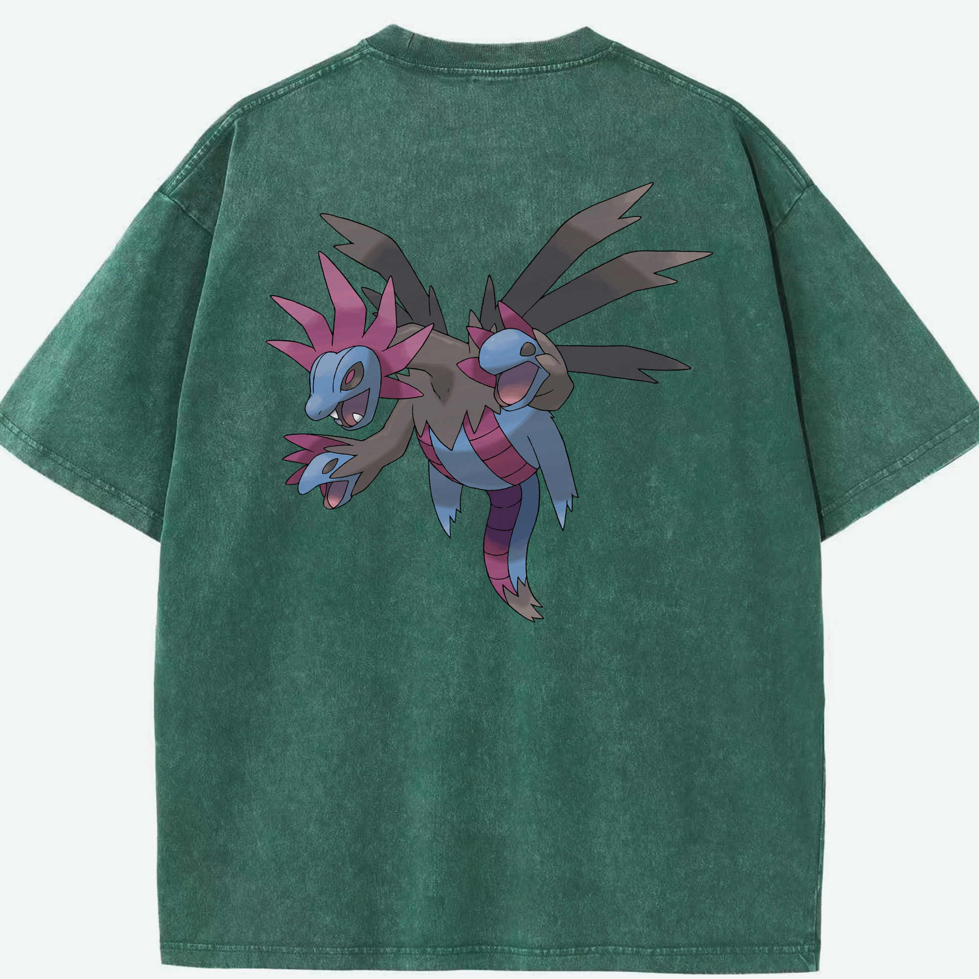 （画像用） ポケットモンスター Pokémon 綿100% ヴィンテージ風 半袖Tシャツ（背面プリント）